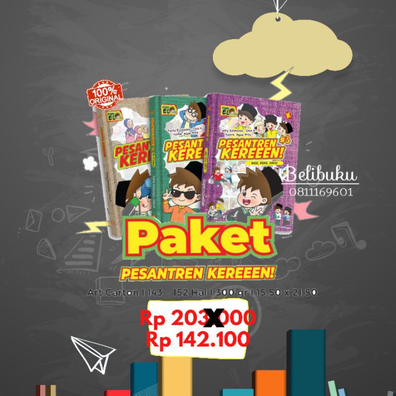 Jual Komik Set Pesantren Kereeen No 1 2 3 Pesantren Keren Set Lengkap ...