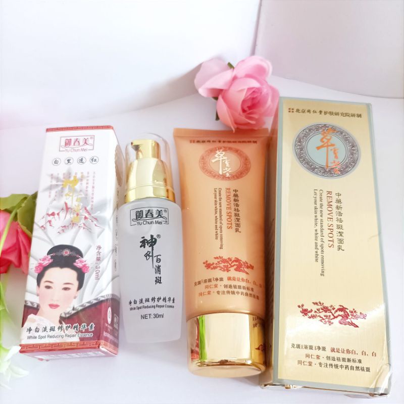 SERUM DAN PEMBERSIH WAJAH GOLD CORDYCEPS/YU CHUN MEI IMPORT