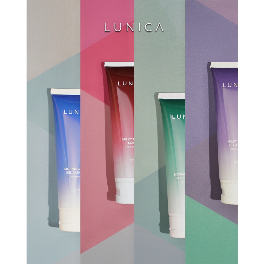 LUNICA Milky Facial Scrub | Bright Moist Facial SCRUB Sabun Wajah Facial Wash Sabun Muka Glowing Lembab Sensitif