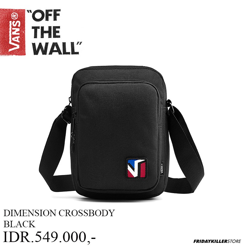 TAS SELEMPANG VANS OFF THE WALL | DIMENSION CROSS BODY BLACK