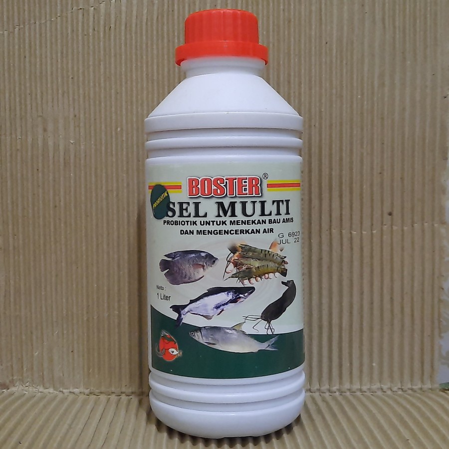 Boster Sel Multi 1 Liter Probiotik Bakteri Pengurai Tambak Ikan Udang