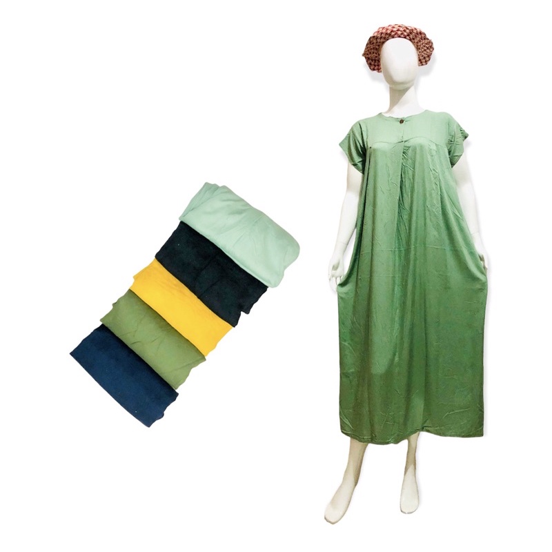 Daster Polos Busui Friendly Panjang Semata Kaki