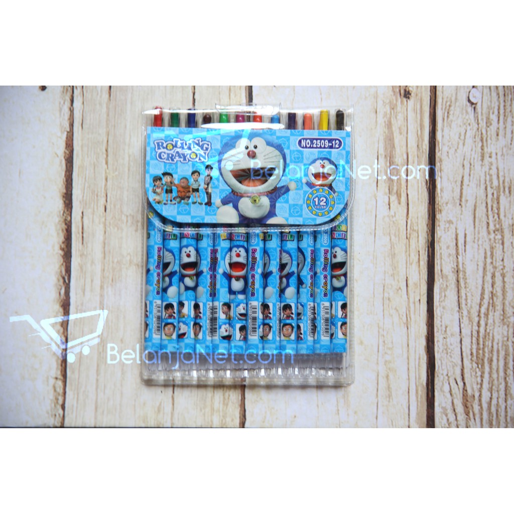 Crayon Putar Doraemon 12 Warna