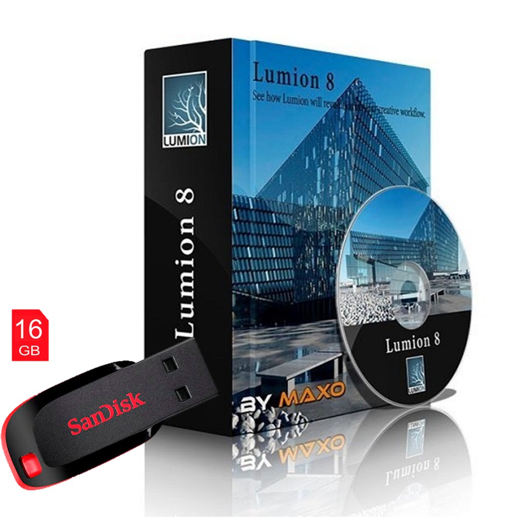 Lumion 8.5 dalam Flashdisk Sandisk 16GB plus software gratis
