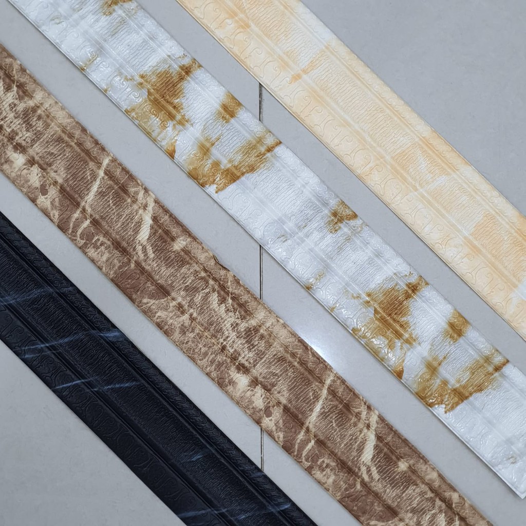Lis Wallpaper Dinding 3D Border Walpaper 3D Wallfoam 230 cm x 8 cm x 5mm-2