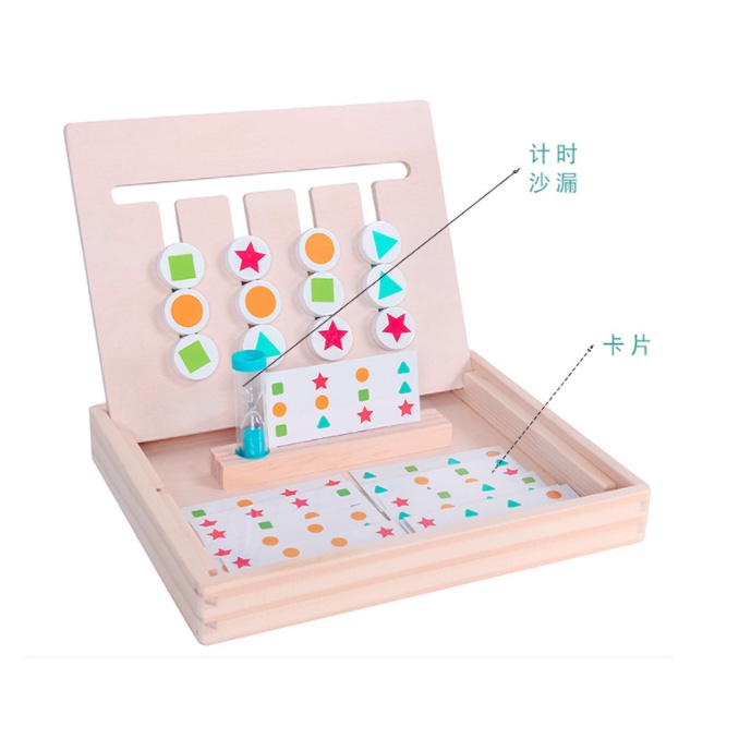 Mainan Edukasi Wooden FOUR COLOR GAMES / Mainan Montessori Toys Anak / Papan Cocok Warna 4 Bulat Besar / Mainan Susun Urutan Warna Bentuk