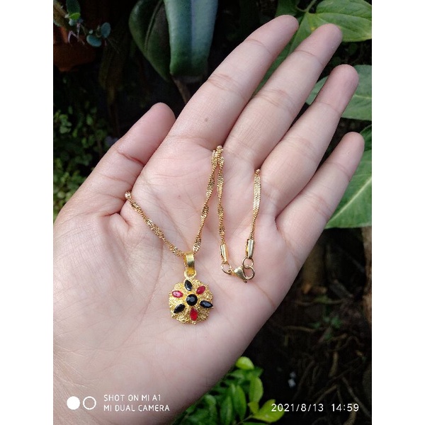 kalung titanium mainan alpaka khas bali