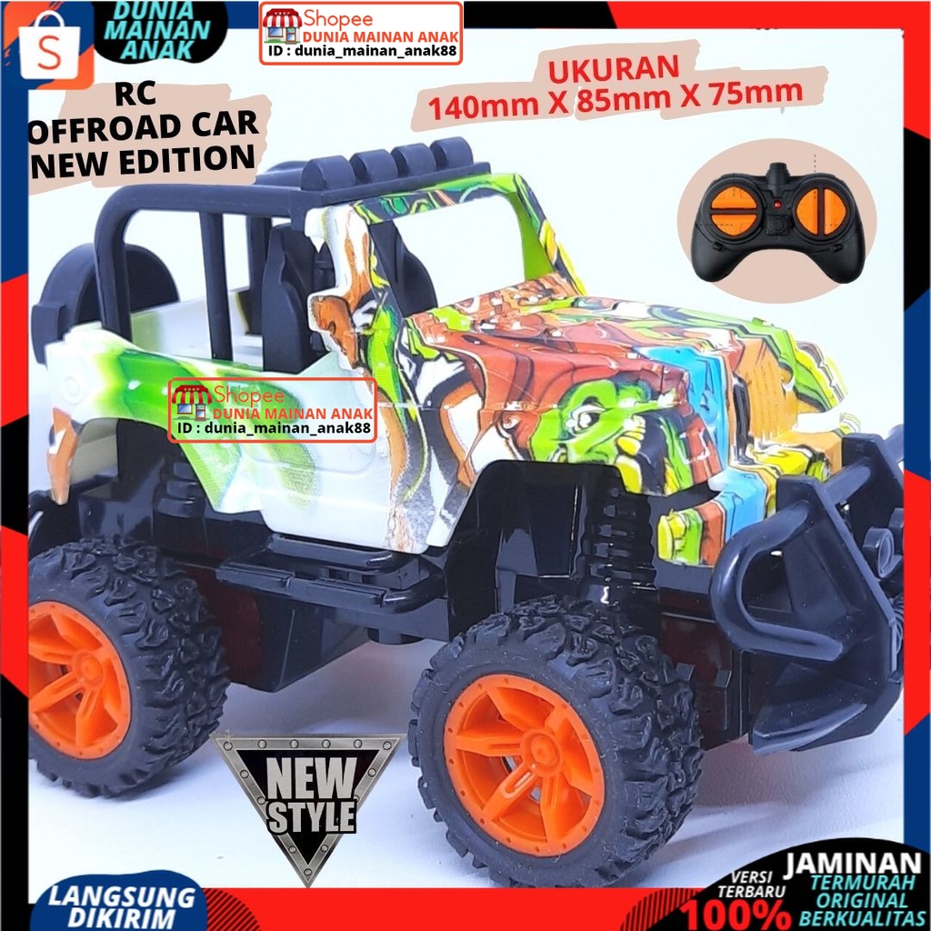MAINAN ANAK MOBIL REMOTE CONTROL - RC MINI CAR JEEP ROCK CRAWLER OFFROAD NEW VERSION