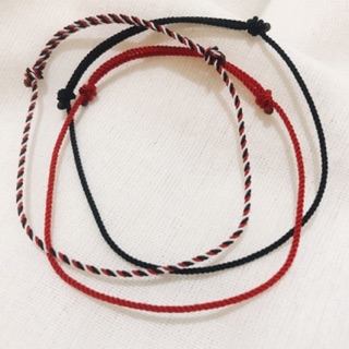1 set gelang Tri Datu polos merah polos hitam gelang 1 set gelang Tri Datu polos merah polos hitam gelang