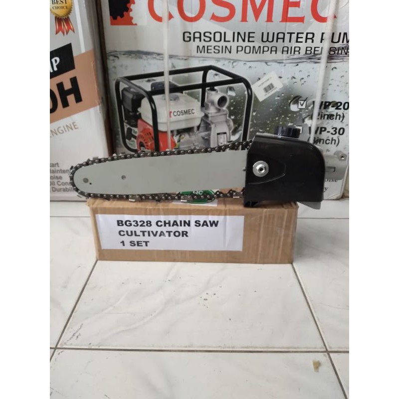 Mini Chainsaw Mesin Potong Rumput 2Tak 328 × Cultivator Chainsaw