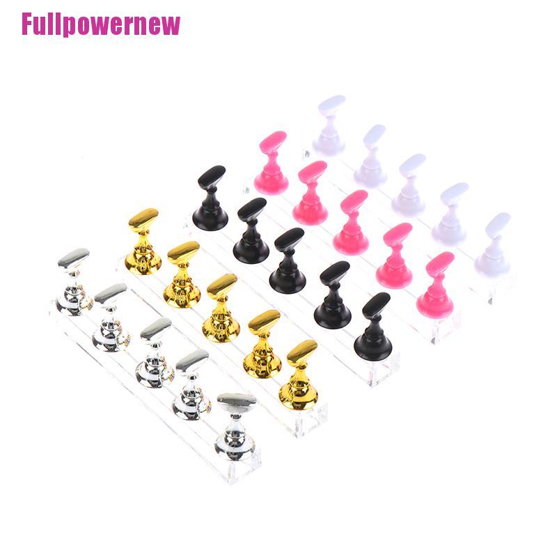 (KUKU) 1 Set Stand Display KUKU Palsu Bahan Alloy Untuk Latihan Manicure