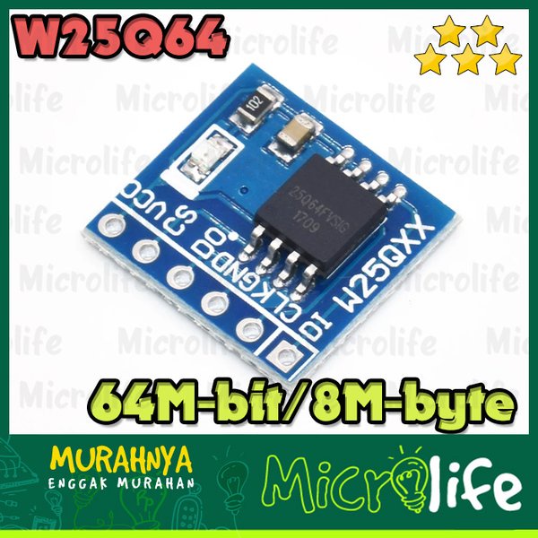 W25Q64 Flash Storage 64Mbit 8MByte Module