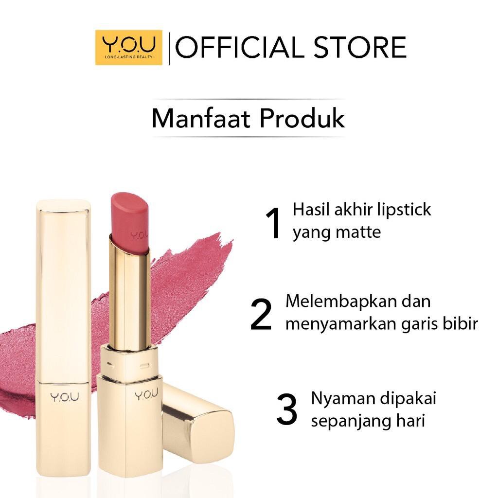 YOU COLOR LIP MATTE FINISHED LIPSTICK VIT.E