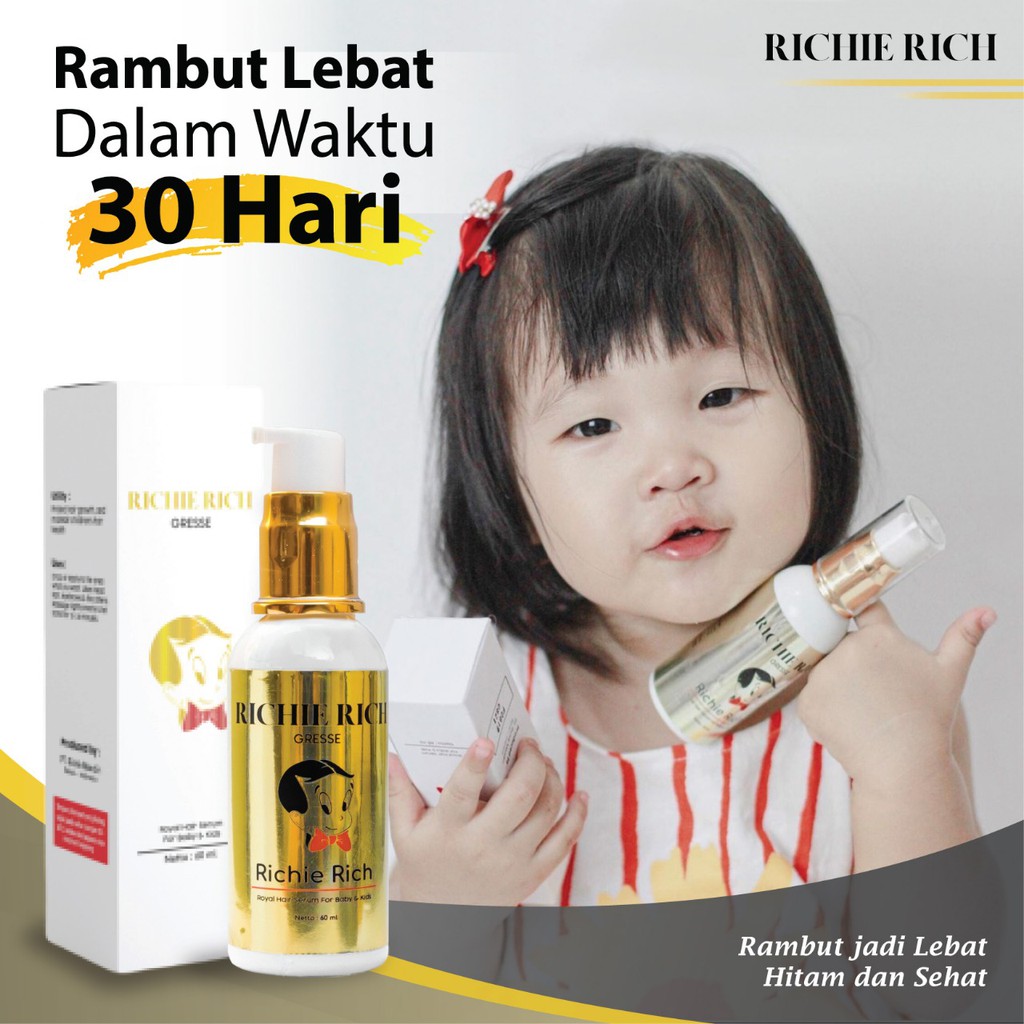 RICHIE RICH Hair Serum Penumbuh Rambut  Bayi Anak  Vitamin  