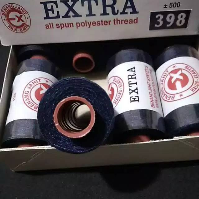 Benang jahit EXTRA code 398(biru dongker)