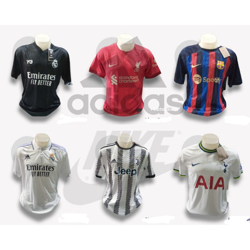 [COD] Baju Jersey Club Negara Dewasa | Setelan Baju Bola Senior Club Eropa | Jersey Club Bola Eropa | Jersey Bola Grade Ori High Quality | Baju Jersey Club Sepakbola