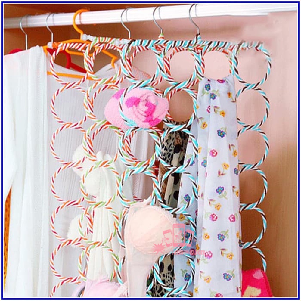 HANGER JILBAB SYAL 28 RING / HANGER UNIK / GANTUNGAN HIJAB MURAH Hanger Bulat Ring / Gantungan Hijab / Gantungan Jilbab / Gantungan Kerudung