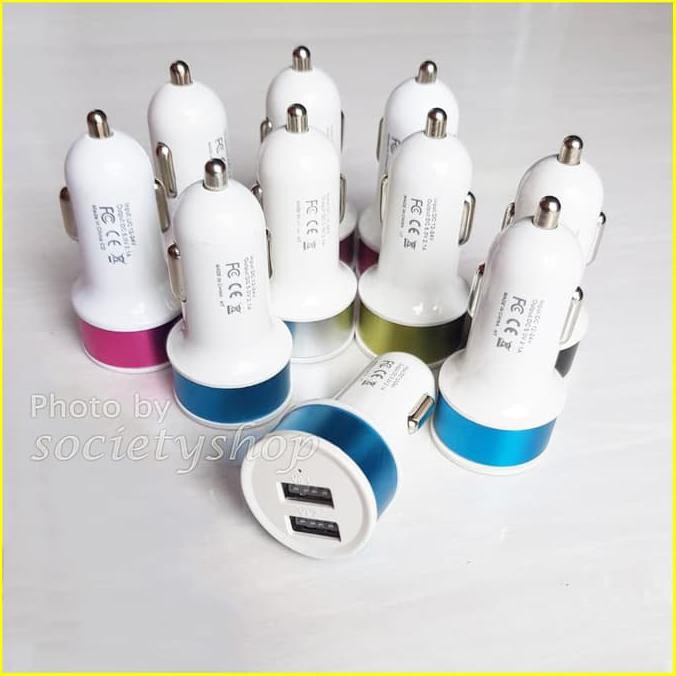 Diskon Car Charger 2 Usb Dual Out Saver Mobil Casan Carger Colokan Hp murah BARANG BAGUS