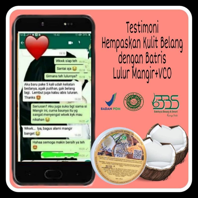 LULUR MANGIR BATRISYIA/PEMUTIH BADAN/LULUR WHITENING/LULUR PEMUTIH KULIT BADAN BPOM AMPUH /LULUR MENCERAHKAN KULIT