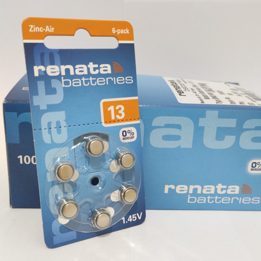 Baterai batre Renata za13/13/a13 Original Hearing Aid Battery.