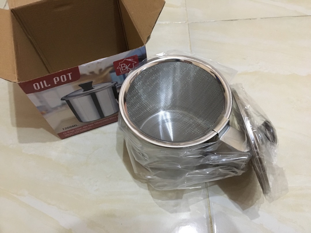 Oil Pot 12cm Saringan Minyak