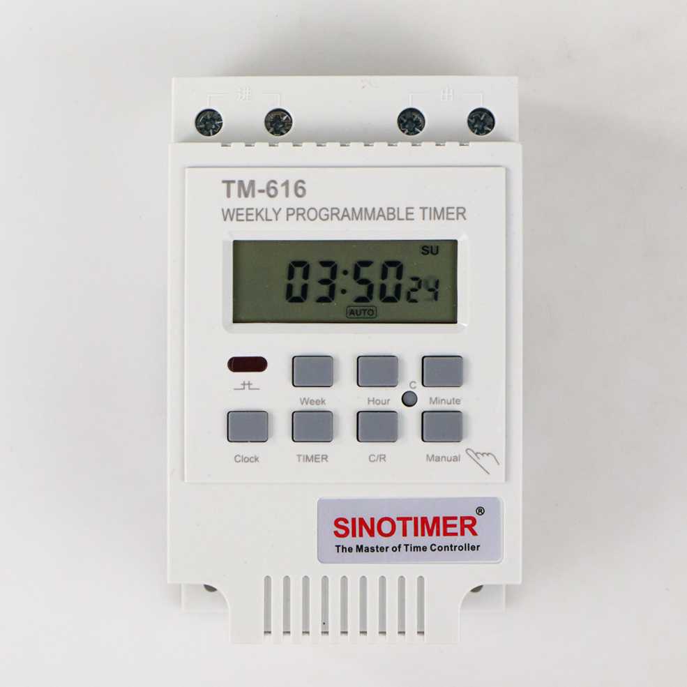 TD - SKT SINOTIMER Power Timer Programmable Time Switch Relay 220 V 30 A TM616W