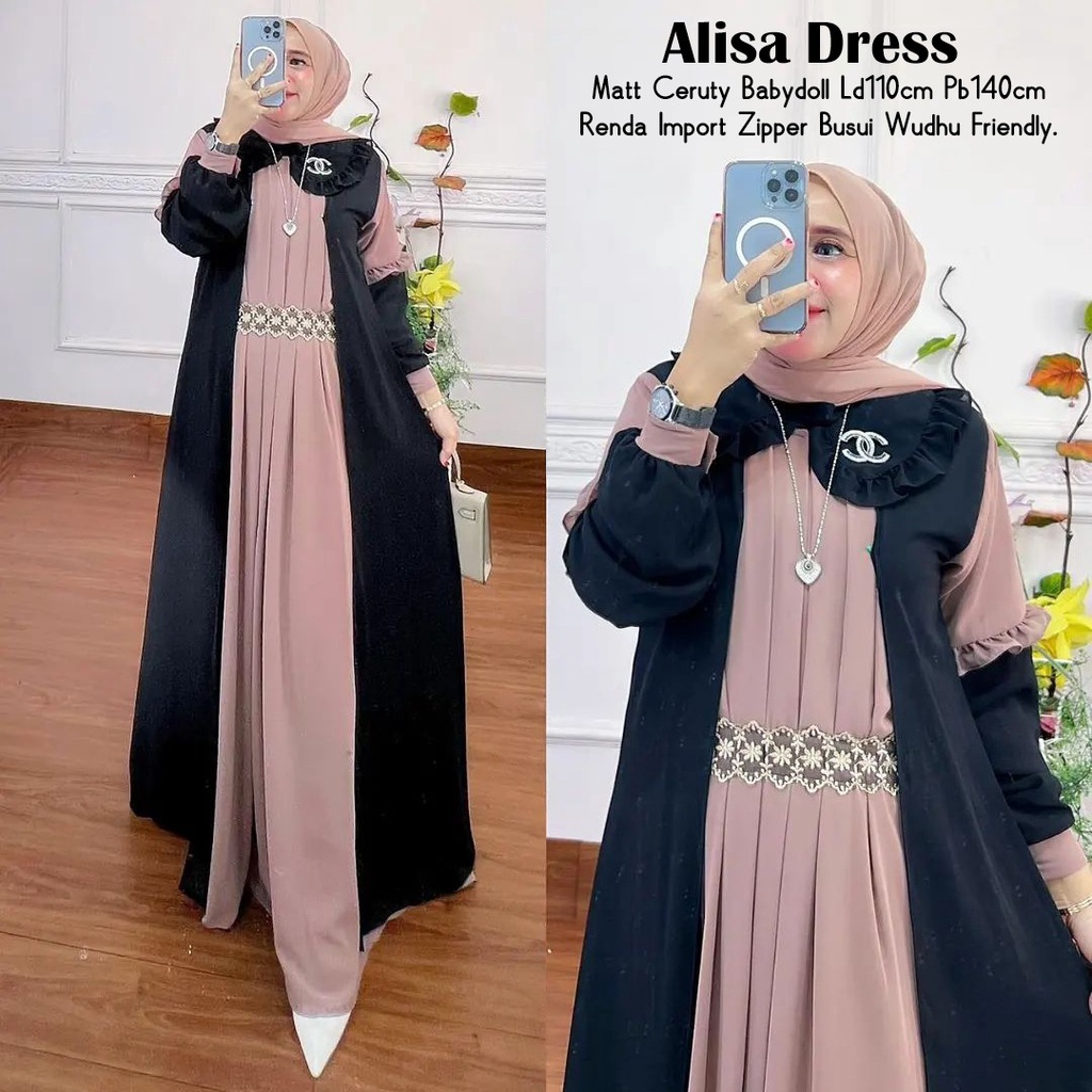 ALISA DRES MAXI AKSEN RENDA PREMIUM