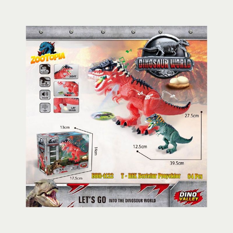 

BBR1122. MERAH,HIJAU. TREX_TYRANNOSAURUS