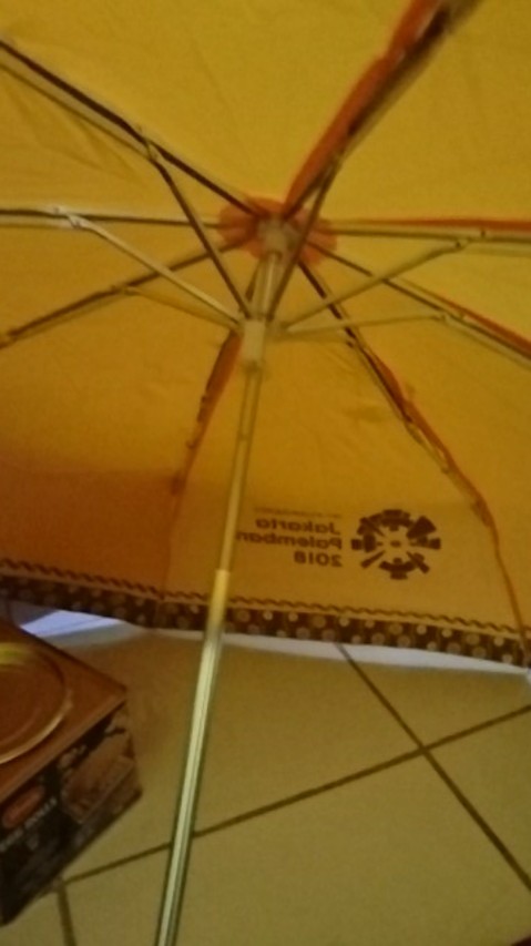 Payung Lipat Anti Uv Corak Batik Unik Untuk Panas Dan Hujan Warna Kuning