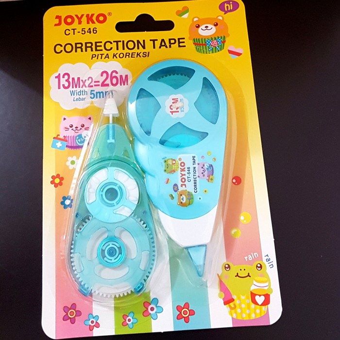 

Jualan Correction Tape Joyko Ct-546 13M X 2 = 26M X 5Mm (Per Lsn) Tip Ex Krts Bagus
