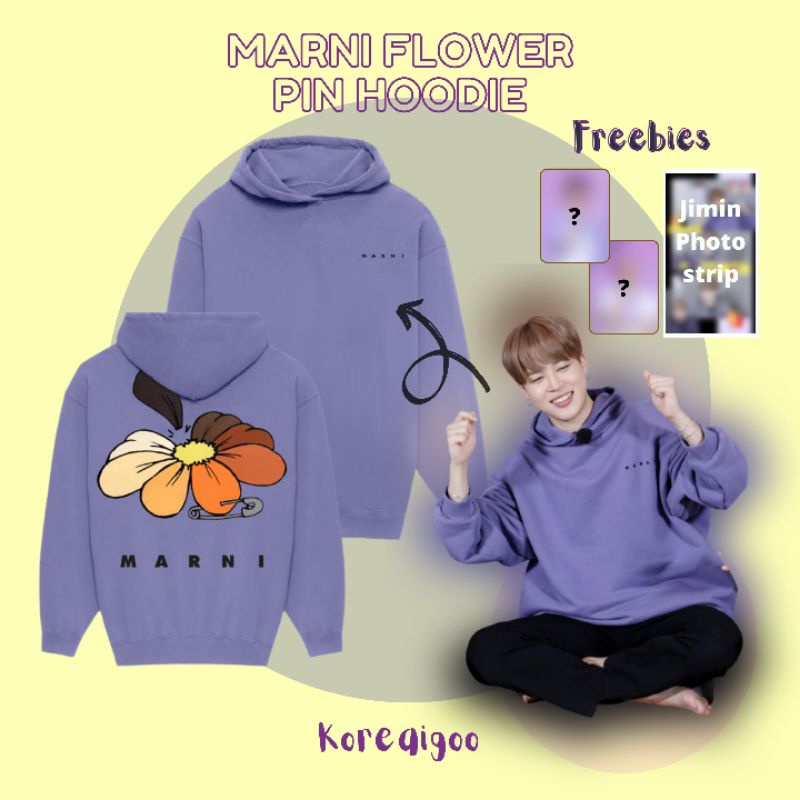 BTS Jimin Marni Flower Hoodie ( hanya DP )