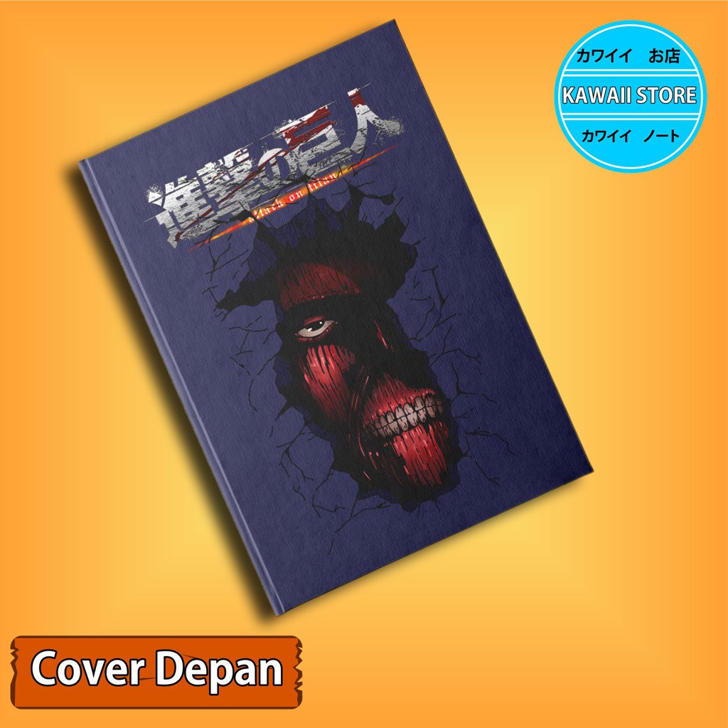 

Notebook / Pocket book Hard Cover Anime Game SHINGEKI NO KYOJIN WALL TITAN uk A5 & A6 / Notes Book