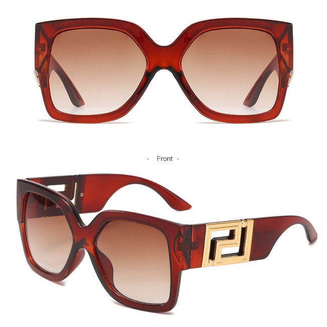 European and American big frame trendy sunglasses female square wide-legged personality sunglasses male cross-border ins net red street shooting glasses