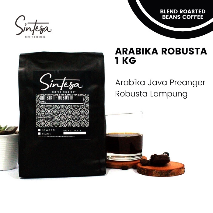 

BIJI KOPI 1000 GR 50/50 KOPI BLEND KOPI SUSU ARABIKA ROBUSTA SINTESA