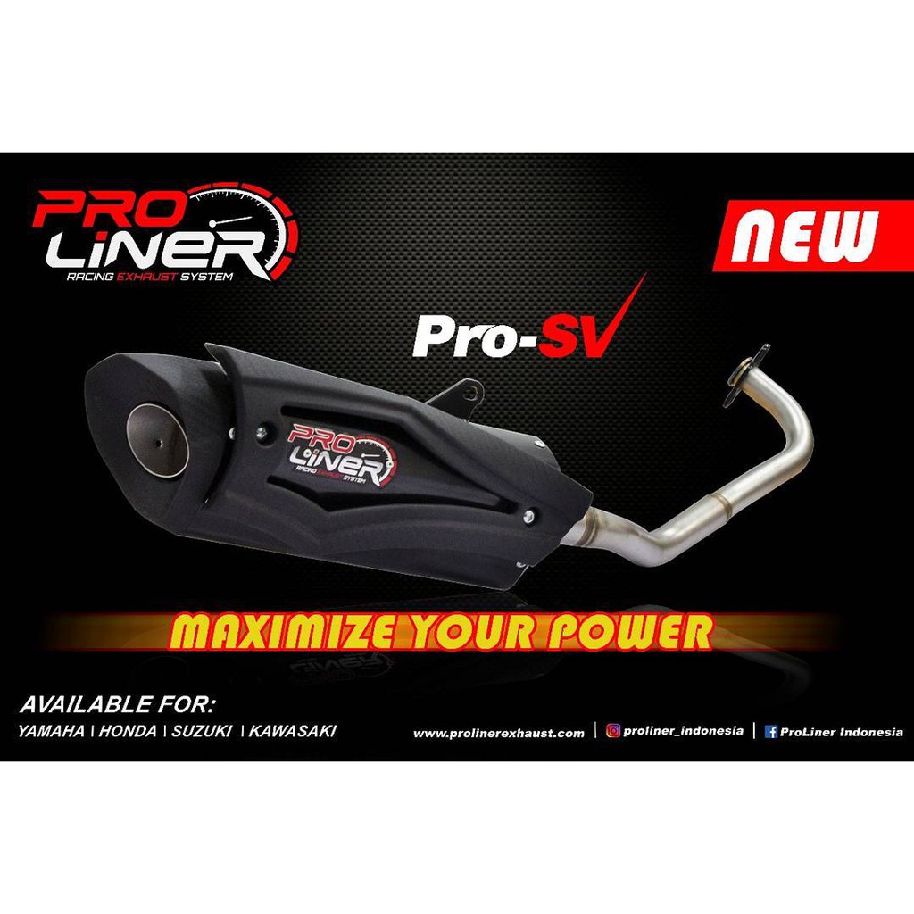 Knalpot Proliner Pro SV Nmax Ori Asli Long