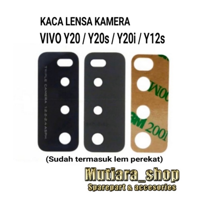 KACA KAMERA / LENSA KAMERA BELAKANG VIVO Y20 / Y20i / Y20s / Y12s