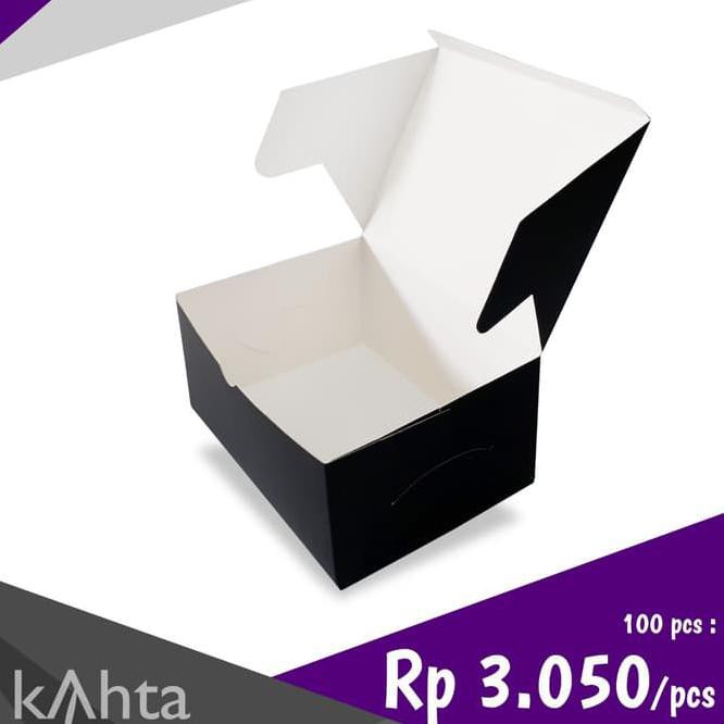 

Dus Kue Snack Box Kotak Brownies Bolu Cake Ogura Hitam <