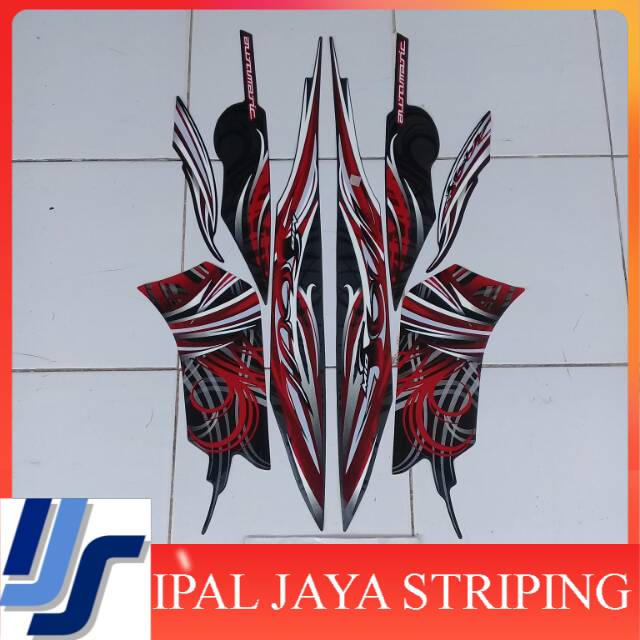 Stiker mio soul 2009/2010 hitam abu abu