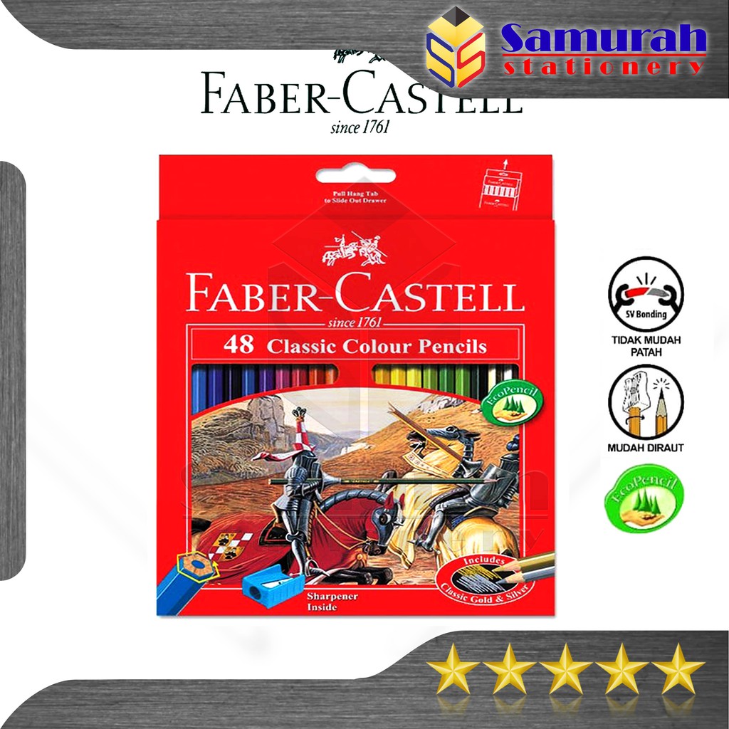 

Pensil Warna Faber Castell 48 Warna Panjang Klasik / Classic Color Pencil Faber-Castell 48 Colors