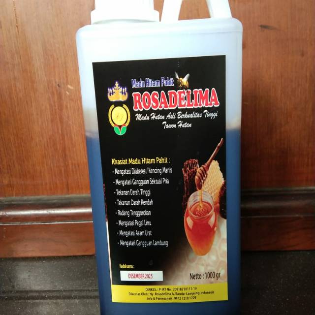 

Madu Hutan Rosadelima hitam/ 1000 gram