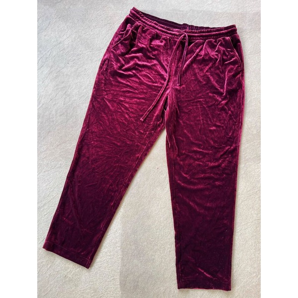 Relaxed new day women velour jogger pants