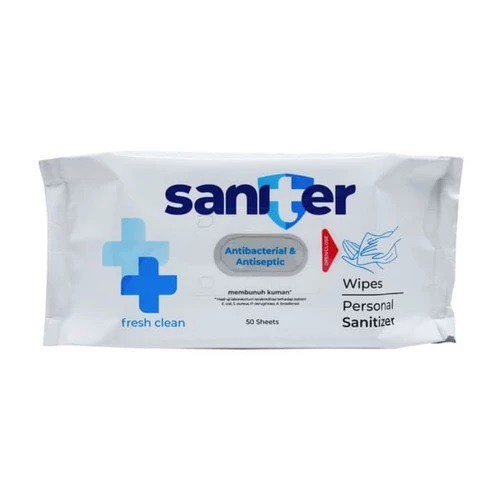 TISU BASAH ANTISEPTIK SANITER ISI 50 LEMBAR SERBAGUNA ALL SURFACE WET WIPES