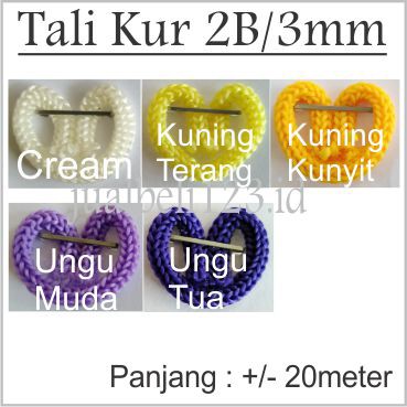 Tali Kur 2 benang atau 3mm 20 meter