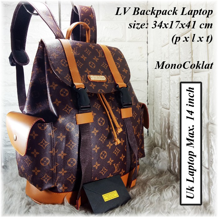 Lv Backpack Laptop Unisex