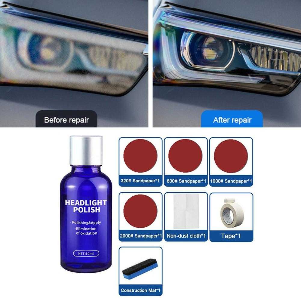 Cairan Pemutih pengkilap Lampu Mobil mika buram Headlight Polish 30 ml