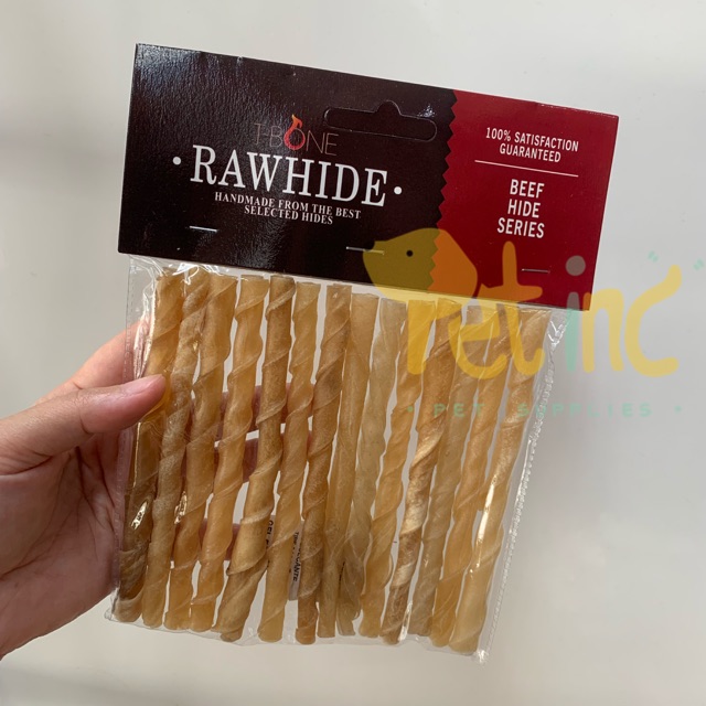 T-bone rawhide stick durable chew stic