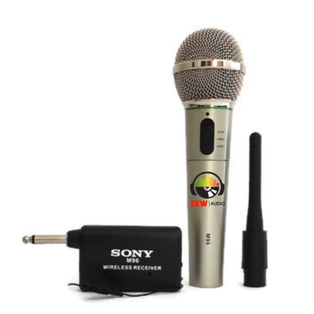 MIC SONY M96 / MIC SINGLE WIRELESS SONY M 96 MURAH / MICROPHONE SINGLE WIRELESS SONY M-96 MURAH BAHAN BESI