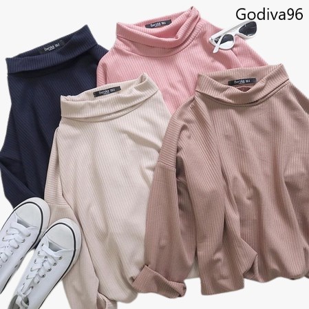 Godiva96 - AVALEE OVERSIZE TURTLENECK RIB / ATASAN SWEATER WANITA MEDAN
