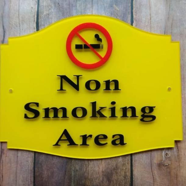 

Acrylic Papan Nama / Sign Board Terlaris Smoking CCTV TOILET MUSHOLA and-off91