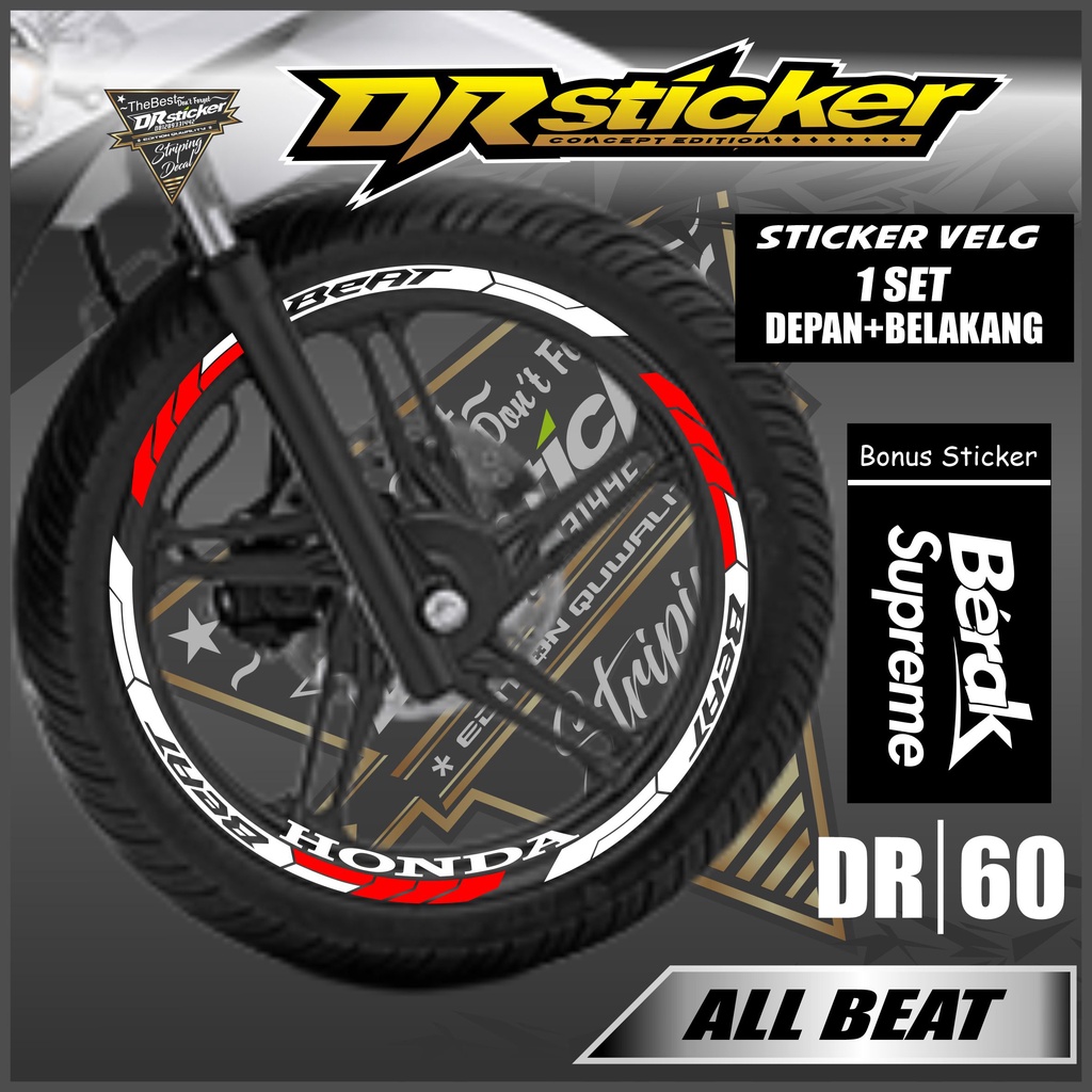 Sticker Velg - Cutting Velg Sticker Cutting Velg Motor BEAT